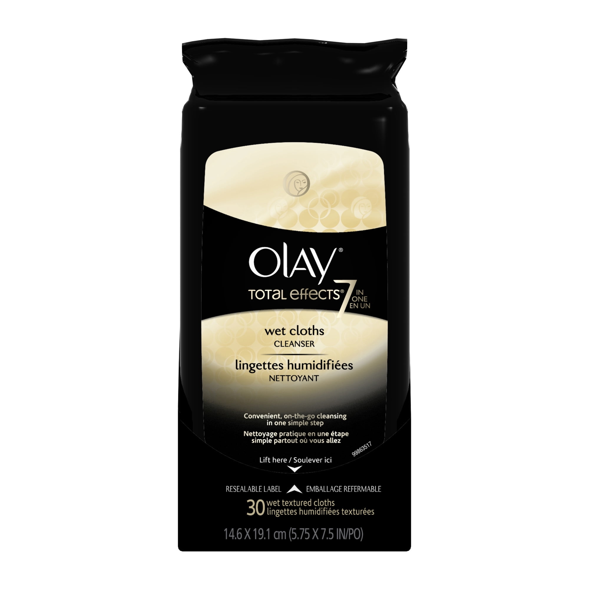 Olay Total Effects 7in1 Wet Face Wipes, 30 Count