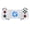 White, variant on Telescopic Wireless Gaming Controller With Cooling Fan Bluetooth 5.2 Dual Hall Effect Joysticks Vibration Motor 20H Battery Type-C Charging For Android HarmonyOS iOS PC