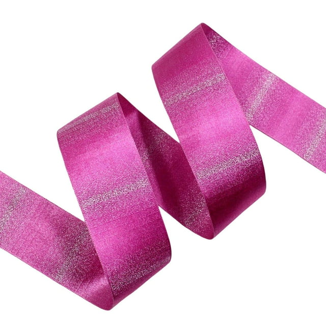 LCXmlly Bouquet Wrapping Ribbon DIY Glitter Ribbon Roll Gradient Design Wedding Flower Wrapping Bowknot