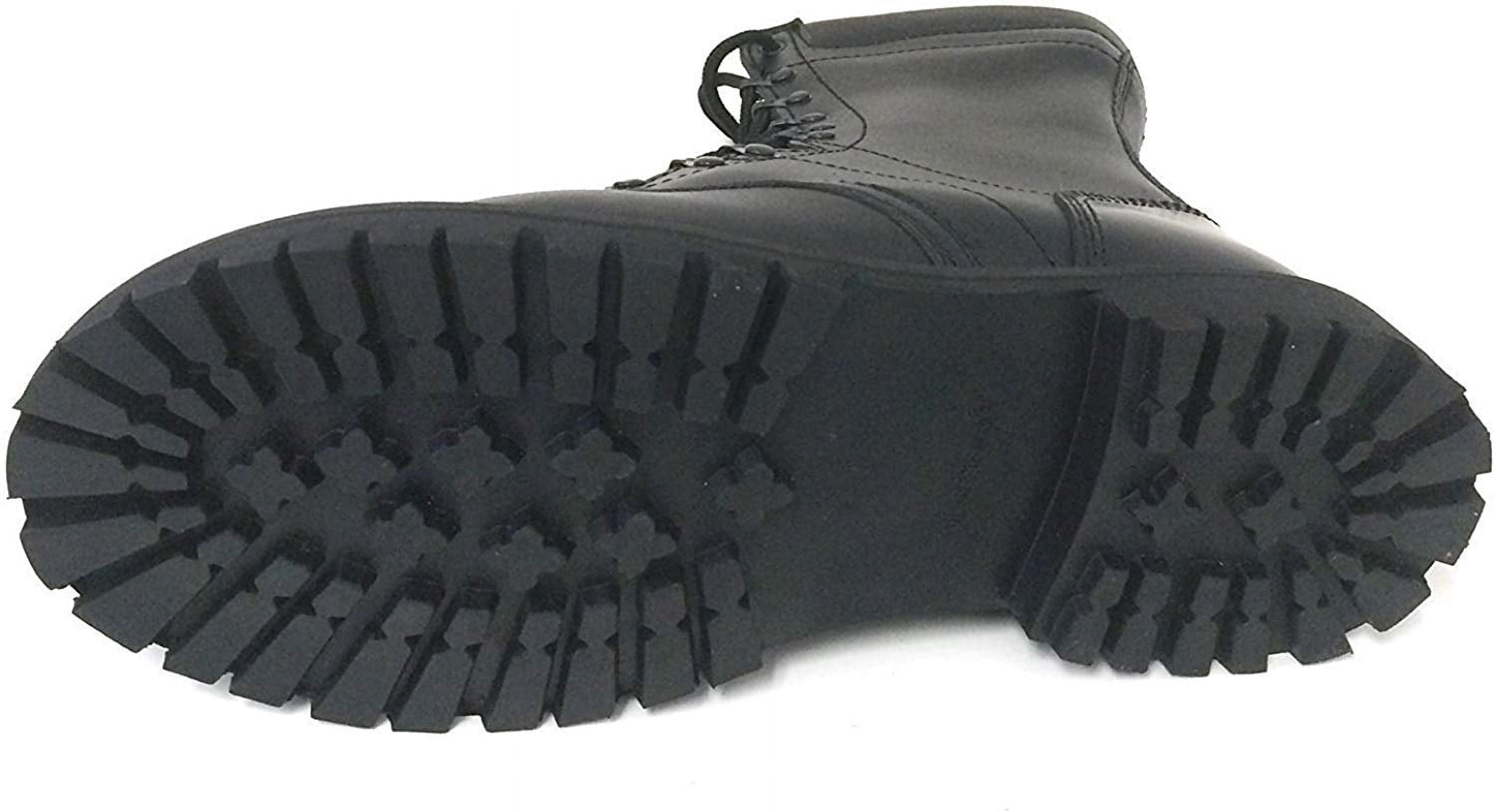 Men's Tactical Boots Cap Toe Army Leather Combat Military 10" Zipper Shoes