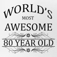 thumbnail image 2 of CafePress - World's Most Awesome 80 Year Old - Adjustable Unisex Printed Trucker Hat with Mesh Back, 2 of 10