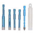 thumbnail image 2 of Drill Bits, Wide Usage 5 Pcs Hex Shank Brazed  Hole Opener  for Marble, 2 of 7