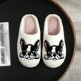 thumbnail image 4 of Cálidas para Parejas Pantuflas Mullidas Bulldog Felpa Hombres Y Mujeres, 4 of 9