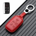 thumbnail image 3 of Car Key Fob Cover Case Protector Real Leather Car Key Case Cover For Land Rover Range Rover Discovery For Jaguar, 3 of 7
