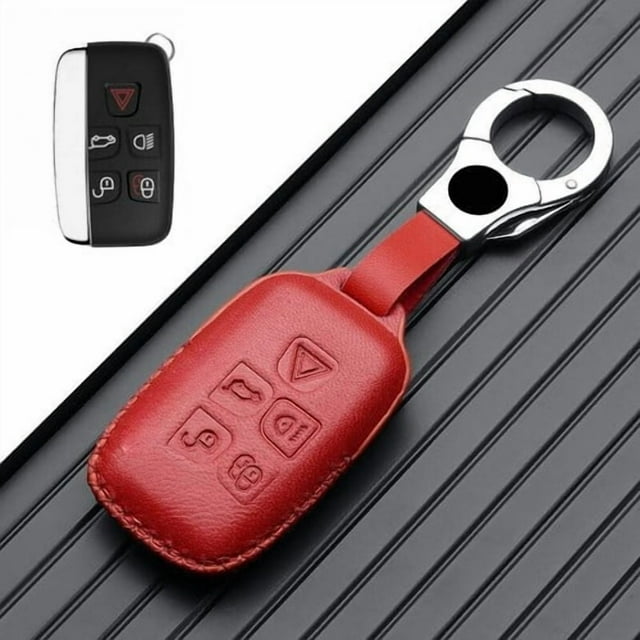 Car Key Fob Cover Case Protector Real Leather Car Key Case Cover For Land Rover Range Rover Discovery For Jaguar
