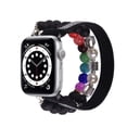 thumbnail image 2 of WorryFree Gadgets Beaded Bands Compatible with Apple Watch 38/40/41mm & 42/44/45mm Wristband iWatch Bracelet for Girls Men Women Series 8 7 6 SE 5 4 3 2 1 (38/40/41mm, Black), 2 of 5