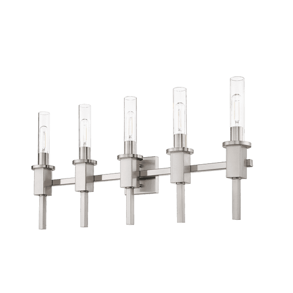 Vivio Lighting Roma Modern Dimmable 3-Light Integrated LED Brushed Nickle Wall Sconces