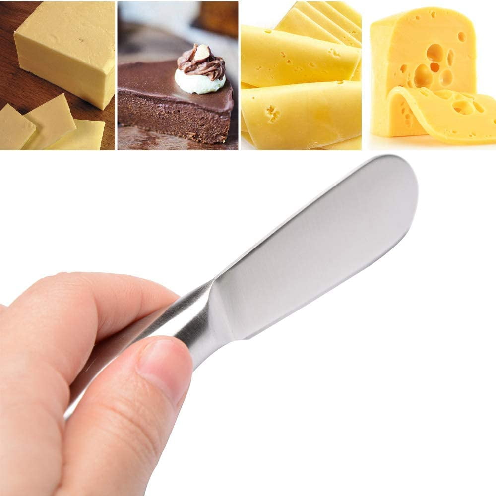 LNGOOR 1Pcs Cheese and Butter Spreader Knives,Stainless Steel