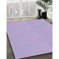 thumbnail image 2 of Ahgly Company Indoor Round Patterned Purple Mimosa Purple Area Rugs, 5' Round, 2 of 6