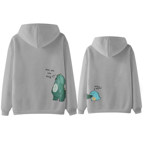 Women's Hoodies & Sweatshirts Matching Dinosaur Pullover Sweatshirt for Couples Wedding Anniversary or Newlywed