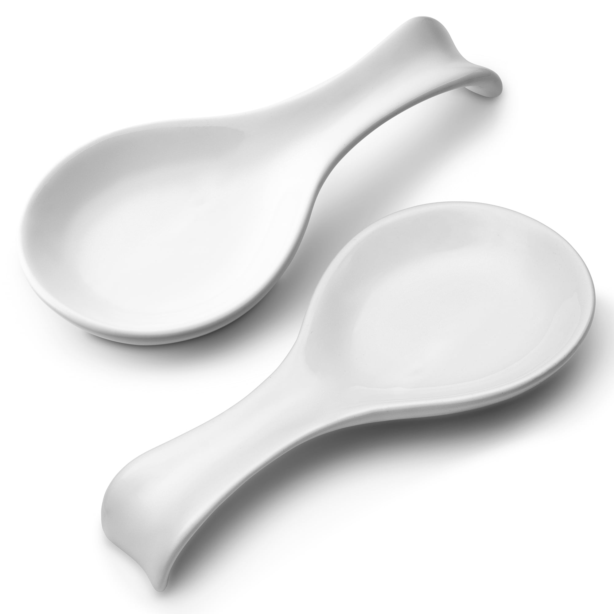 Kook Ceramic Spoon Rests , Set of 2 , Marshmallow