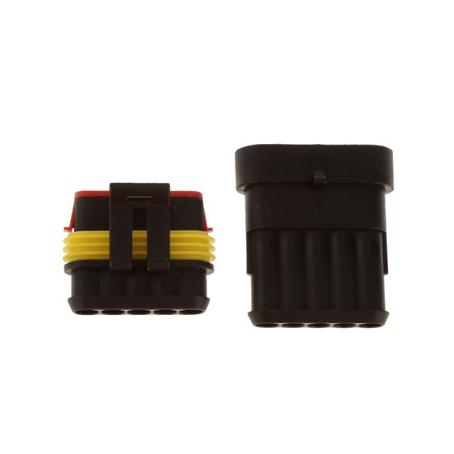 5 kits de 5 pines sellados a prueba de agua conector de cable eléctrico enchufe auto juego Sharpla Conector a prueba de agua