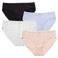 thumbnail image 2 of Karen Neuberger Microfiber Brief with Lace - 4 Pack (M, Black, Light Blue, White, Light Pink), 2 of 2