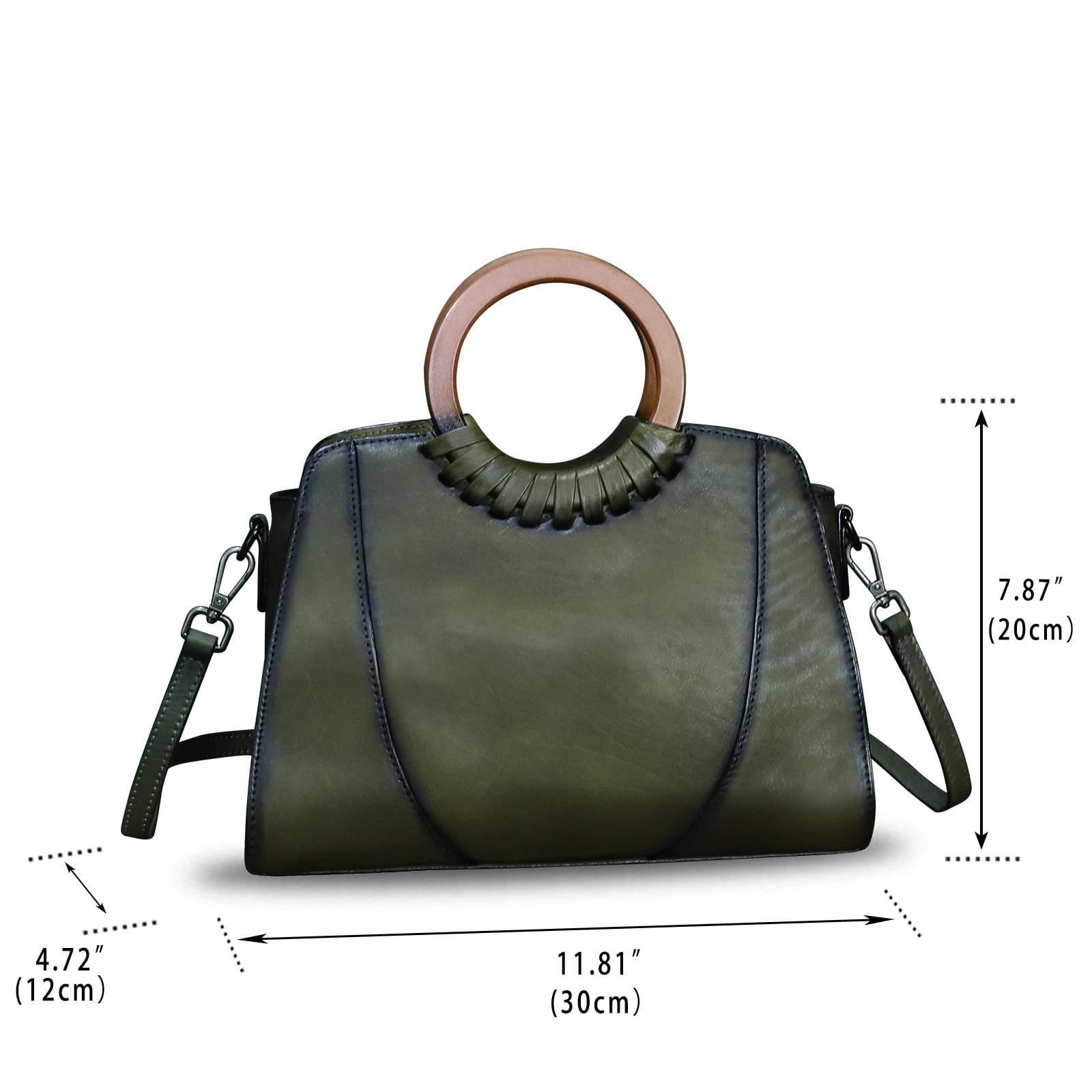 Genuine Leather Women Purses and Handbags Handmade Shoulder Bag Crossbody Bag