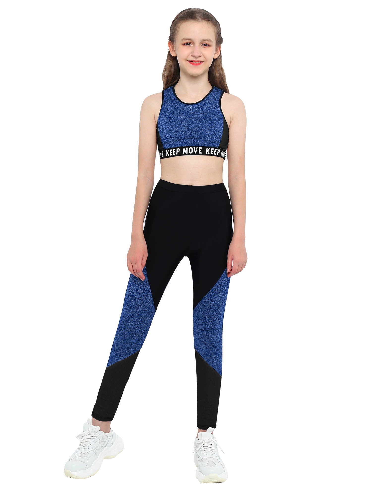 Girl Sportswear Bra + Sports Legging Yoga Jogging 4-16 Years