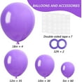 thumbnail image 2 of 129pcs Purple Balloons Different Sizes 18 12 10 5 Inch for Garland Arch Premium Purple Latex Balloons for Masquerade Party Decorations Birthday Anniversary Baby Shower Party Supplies, 2 of 14