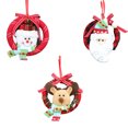 thumbnail image 4 of Inteprter Colgante de Navidad, adorno de Navidad, de puerta, tamaño compacto, ahorro de espacio, accesorios para festivales, dulce regalo, Kits de decoración para fiestas Patrón de muñeco de nieve Inteprter HA070031-01B, 4 of 6