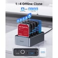 thumbnail image 2 of Clonador de disco duro/estación de acoplamiento duplicada ORICO USB C de 5 bahías, 2 of 8