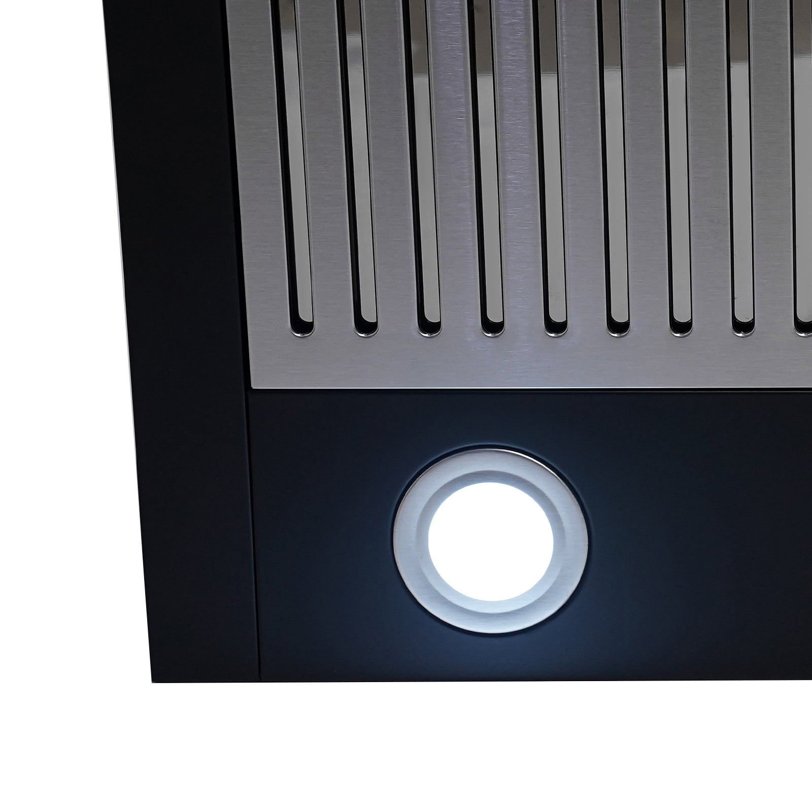 Wall Mount Under Cabinet Range Hood 24 inch 3 Speed Stainless Steel Kitchen Hood Ductless Range Hood Stove Vent Hood