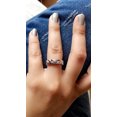 thumbnail image 5 of Womens Gold Plated Copper Ring Sterling Silver Inlay Leaf, 5 of 5