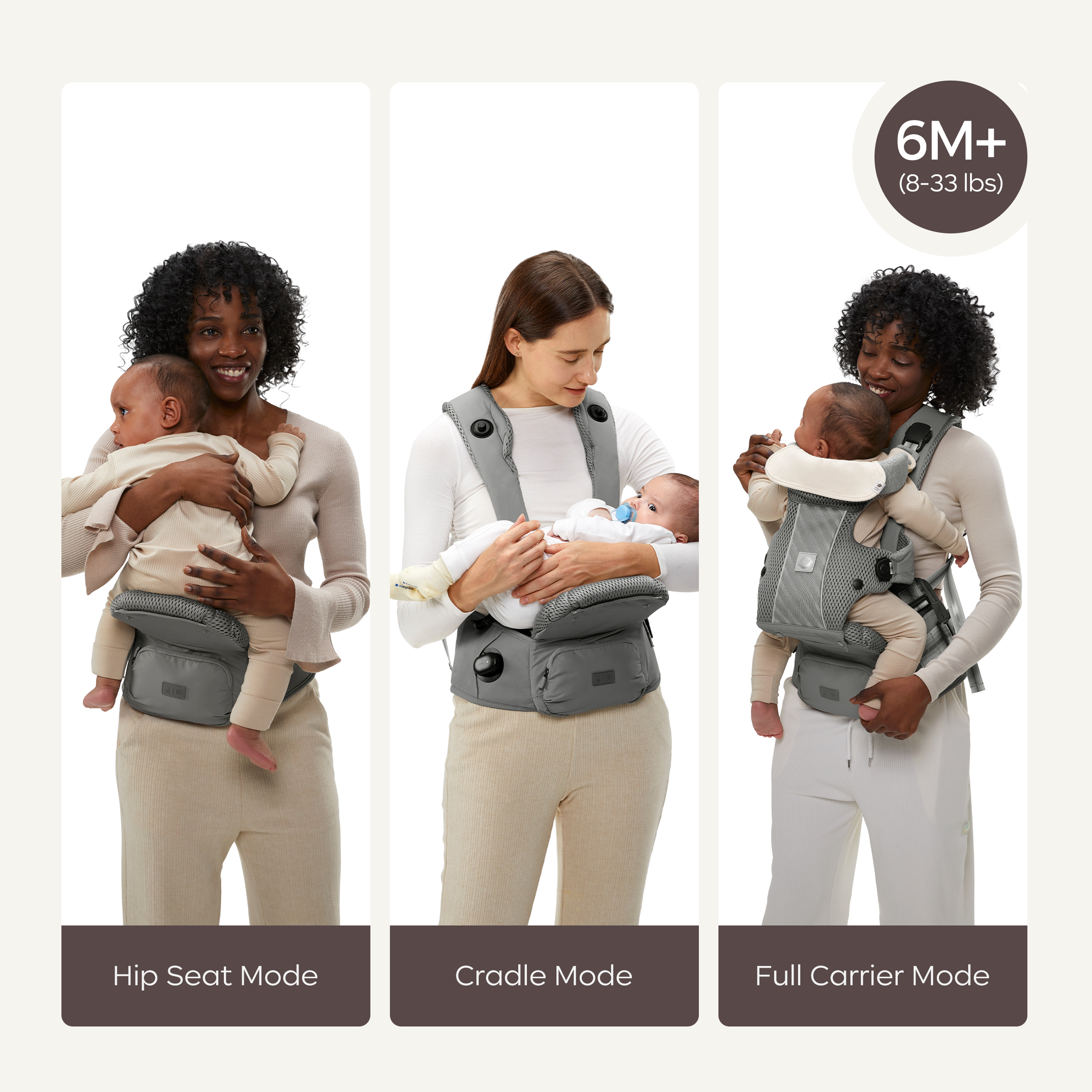 Bc Babycare Hexa Ergonomic Baby Carrier with Hip Seat photo 3