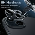 thumbnail image 4 of JETech Camera Lens Protector for iPhone 15 6.1-Inch and iPhone 15 Plus 6.7-Inch, Full Coverage 9H Tempered Glass Ring Cover, Matte Metal Plate, Case Friendly, 1-Pack (Midnight), 4 of 7