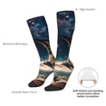 thumbnail image 6 of Fotbe Artistic Starry Sky Moon Book print Women's Men's Novelty Crew Socks Cotton Socks Knee High Socks for Walking,Running,Nurses,Pregnancy, 6 of 8