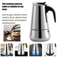 thumbnail image 4 of Uanit Moka Pot Cross-Border Outdoor Home Office Aluminum Moka Pot Espresso Pot Octagonal Moka Pot Stainless Steel Stovetop Coffee Maker Pot for Induction Electric Ceramic Stove, 4 of 9