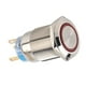 thumbnail image 3 of BOROCO Interruptor de botón de Bloqueo automático, 19 mm 12-24V LED Interruptor de botón de Bloqueo automático Impermeable de Acero Inoxidable(Rojo), 3 of 5