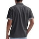thumbnail image 3 of Blusa y camisa de manga corta con cuello vuelto para hombre, informal, de verano, de poliéster, con cuello vuelto y retazos., 3 of 6