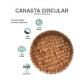 thumbnail image 3 of Canasta Homecreations Jacinto de Agua Redonda 28 cm, 3 of 4