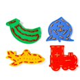 thumbnail image 3 of Montessori Preschool Lacing Boards Cute Animal Construction Puzzle Educational Toy Shape Color Sorter Pegboard Learning Toy, 3 of 8
