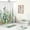 1, variant on Tropical Green Plants Shower Curtain Decorative Bathtub Screen Polyester Toilet Partition Bath Mat Set Home Bathroom Decoration