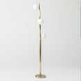 thumbnail image 4 of Brightech Nola – Mid-Century Modern 3 Globe Floor Lamp for Living Room Bright Lighting – Contemporary LED Twisting Standing Lamp for Bedrooms & Offices – Gold Indoor Pole Light, 4 of 11