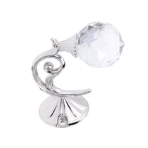 VERDANVERSE Curtain Holdback Metal Crystal Glass 1 Pair 1.4 x 1.4 x 2.8in