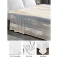 thumbnail image 6 of Beige Grey California King Size Flat Sheet, Wrinkleproof & Fadeproof Cooling Flat Bed Sheet Only, Abstract Mottled Art Retro Modern Painting Breathable Soft Bedding Top Sheets 108 x 98 Inches, 6 of 8