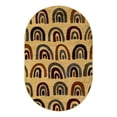 thumbnail image 2 of Unique Loom Cafe Collection Area Rug - Altissio (5' 3" x 8' Oval Cream/Brown), 2 of 5