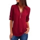 thumbnail image 5 of Blusa Moda Collar En V Cremallera Elegante Y Casual Camisa, 5 of 5