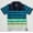 Blue/Green, variant on Sportoli Polo Shirts for Boys Short Sleeve Srtiped Cotton Kids Shirt - Black/Beige (18)
