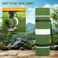 Softball Pitching Mat, 10'x 3' Portable Pitching Mound with Pitching