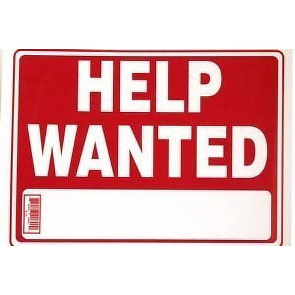 Bazic - Help Wanted Sign (12 inch X 16 inch)