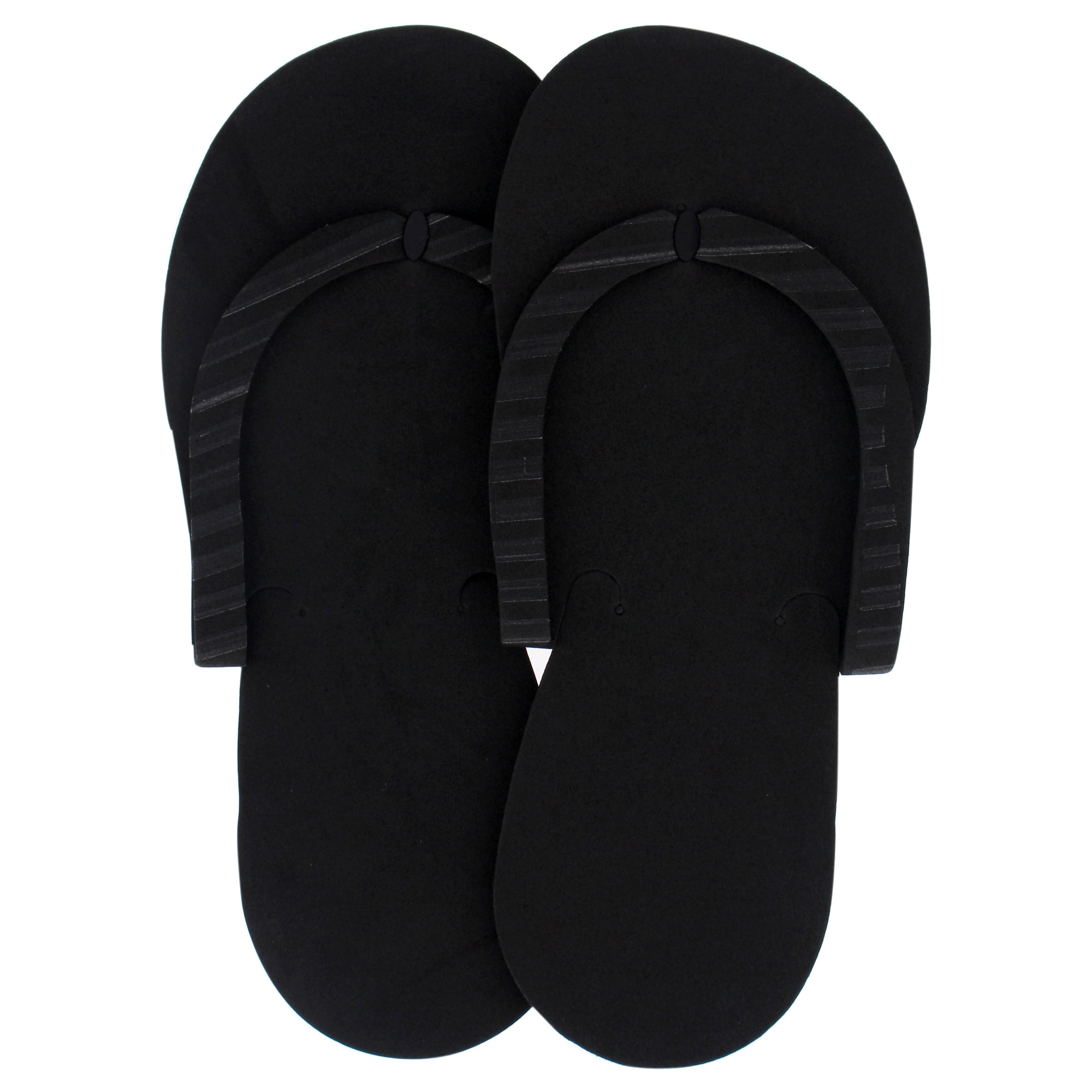 black pedicure slippers