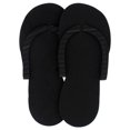 thumbnail image 1 of Zapatillas Cuccio Cuccio Pedicure Slippers - Black Zapatillas Unisex 12Pair, 1 of 1