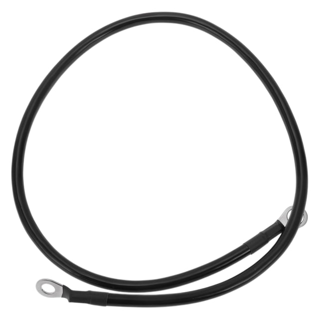 1 Pc Cable Inversor de Batería 6 AWG Gauge 2.5FT 3/8" Lug 5/16" Lug Cable de Batería Universal para Automóvil Vehículo Barco RV Solar Cobre Estañado Negro