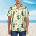 thumbnail image 4 of Easygdp Seahorse Men's Hawaiian Shirts Print Lapel Short Sleeve for Beach, vacation, party, casual occasions - Medium, 4 of 9