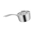 thumbnail image 3 of Olla para sopa, utensilio de cocina de acero inoxidable con asa, fácil de limpiar, con tapa, olla portátil para leche, utensilios de cocina para Diámetro exterior 18cm, 3 of 8