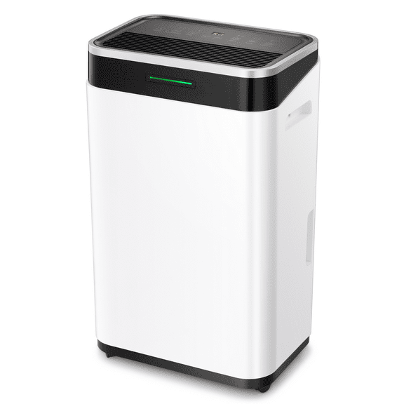 KISSAIR 45 Pint Dehumidifier, 3000 Sq.ft Coverage Area with Auto Defrost & Drain, 24H Timer