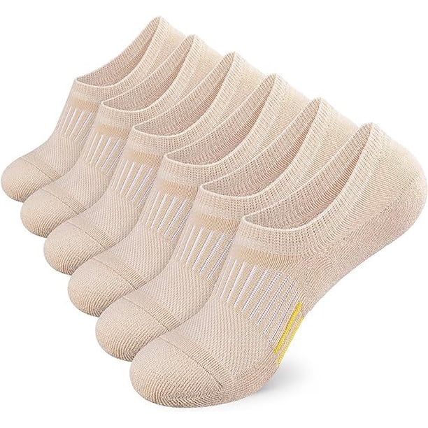 Xiao Hua 10 pares de calcetines invisibles para hombre, antideslizantes, de silicona, con absorción de humedad, de corte bajo, informales e invisibles.