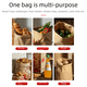 thumbnail image 2 of Bolsa de embalaje de alimentos a prueba de aceite con fondo cuadrado, bolsa de embalaje de pan para llevar desechable, bolsa de castañas, bolsa de papel kraft, bolsa de almacenamiento, 2 of 4