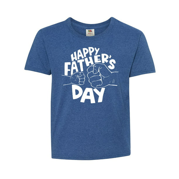 Happy Father's Day Parent-Child Fist Bump Youth T-Shirt - Walmart.com ...